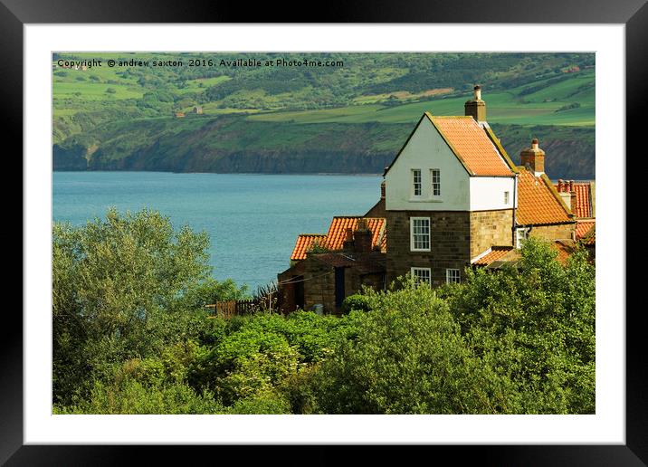 SEASIDE HOUSE Framed Mounted Print by andrew saxton