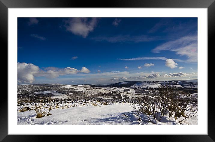 Snowy Scottish landscape Framed Mounted Print by Gabor Pozsgai