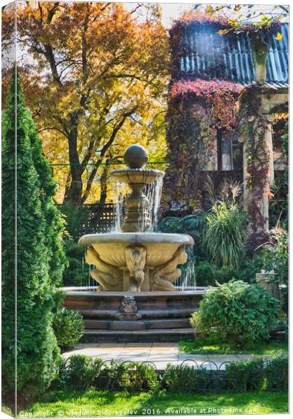 Fountain in old Park Canvas Print by Vladimir Sidoropolev