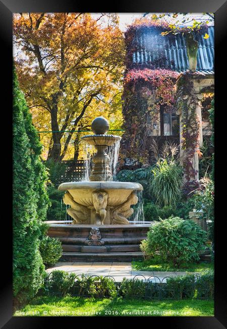 Fountain in old Park Framed Print by Vladimir Sidoropolev