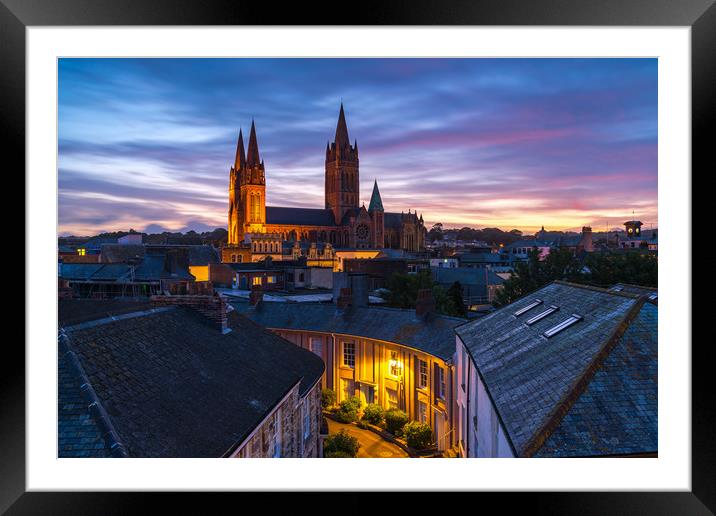 Beautiful contrasts at Truro cathedral Framed Mounted Print by Michael Brookes