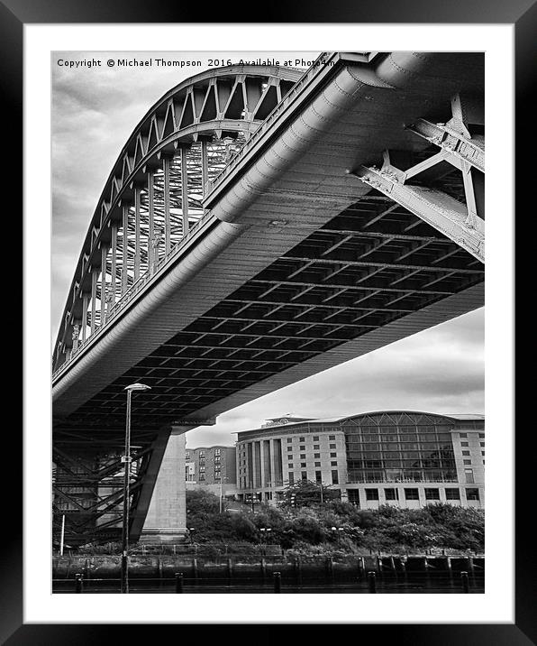 Tyne Bridge Framed Mounted Print by Michael Thompson