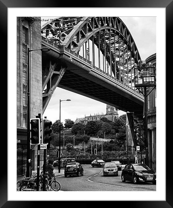 Tyne Bridge  Framed Mounted Print by Michael Thompson