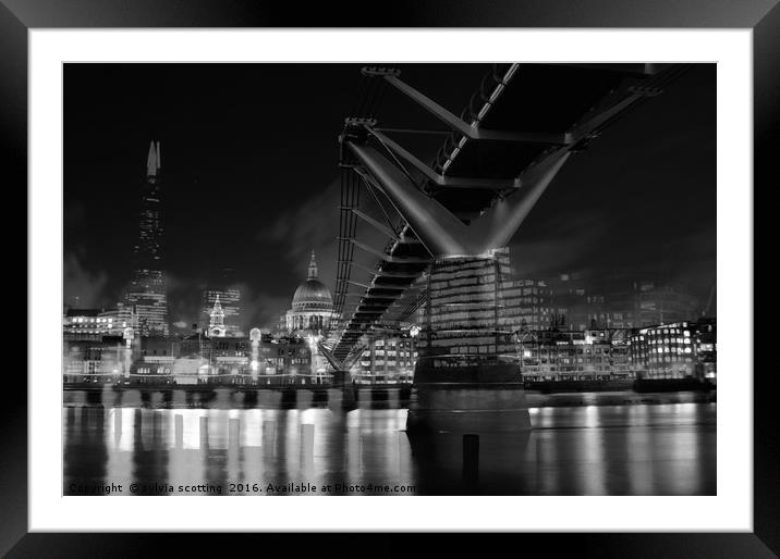 The City Of London Framed Mounted Print by sylvia scotting