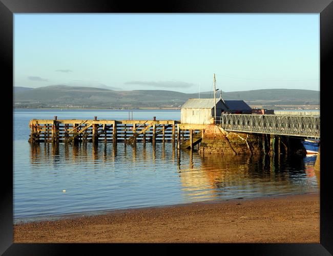 Cromarty harbour from Marine Terrace Framed Print by Rhonda Surman