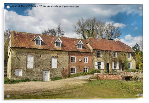 Headley Mill ,Hampshire  , UK Acrylic by Mark  F Banks