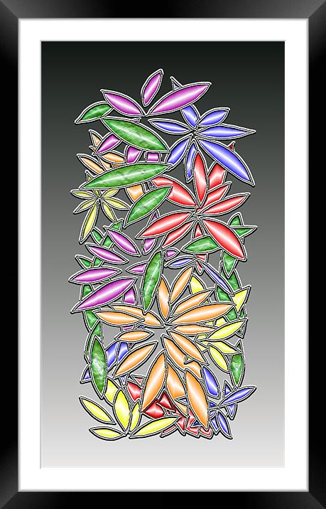 Wire Flowers Framed Mounted Print by Mark Sellers