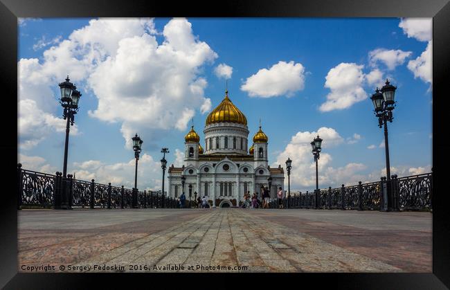 Cathedral of Christ the Saviour. Moscow. Framed Print by Sergey Fedoskin