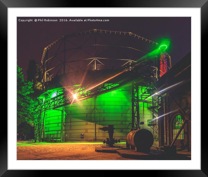 Watertank at Landshaftspark, Germany Framed Mounted Print by Phil Robinson