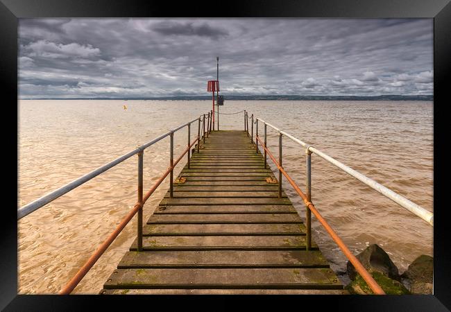 The Jetty  at West Kirby Framed Print by Rob Lester