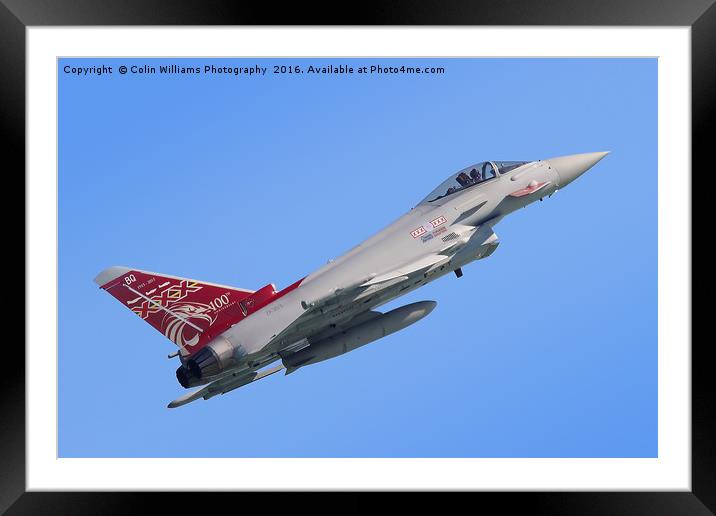 Eurofighter Typhoon Eastbourne 2015 Framed Mounted Print by Colin Williams Photography