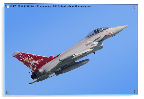 Eurofighter Typhoon Eastbourne 2015 Acrylic by Colin Williams Photography