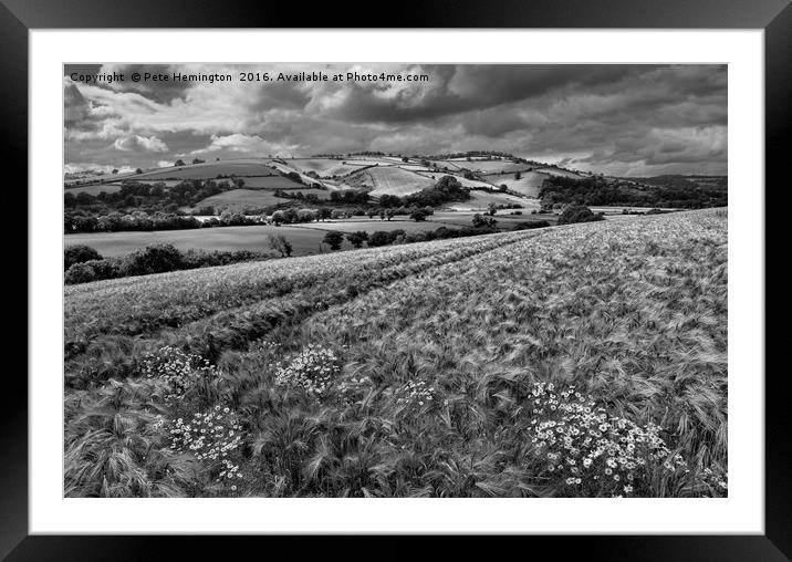 The Exe Valley Framed Mounted Print by Pete Hemington
