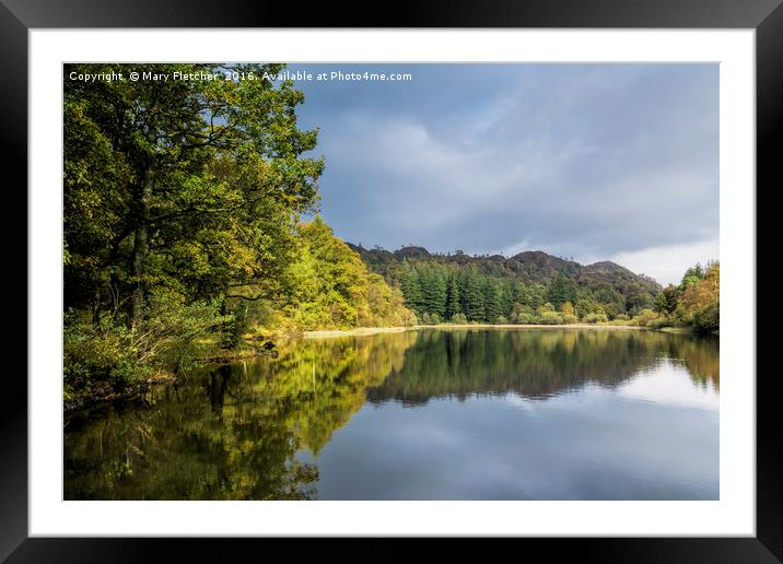 Yew Tree Tarn, Cumbria, Lake District Framed Mounted Print by Mary Fletcher