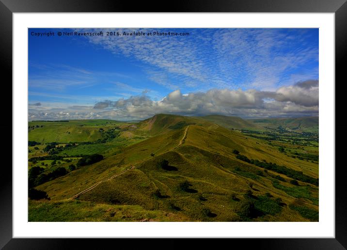 The great ridge Framed Mounted Print by Neil Ravenscroft