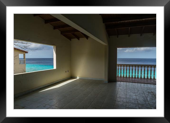   Sunset Waters -Curacao views Framed Mounted Print by Gail Johnson