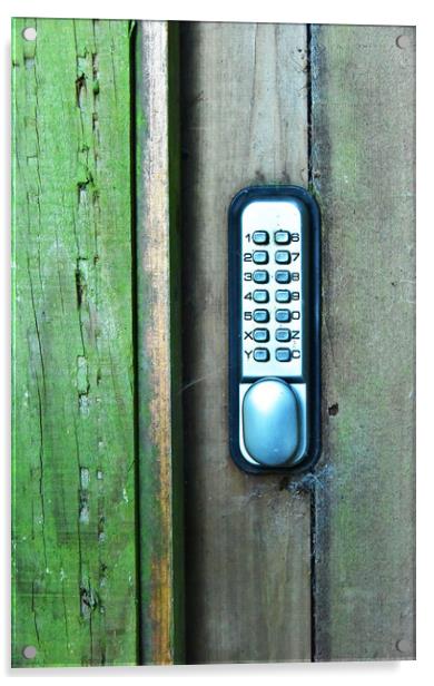 Combination Lock Acrylic by Svetlana Sewell