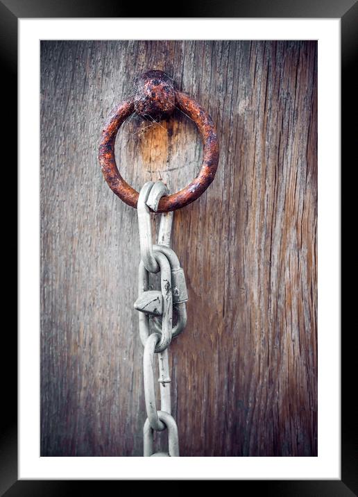 Rusty Lock Framed Mounted Print by Svetlana Sewell