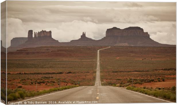Monument Valley Canvas Print by Toby Bennett