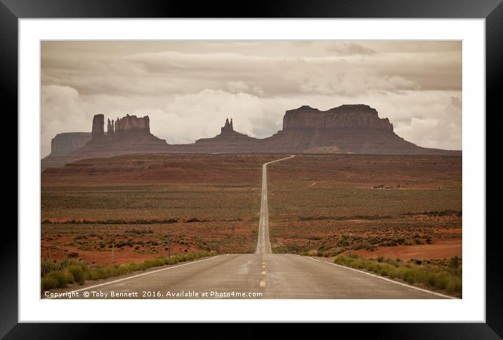 Monument Valley Framed Mounted Print by Toby Bennett