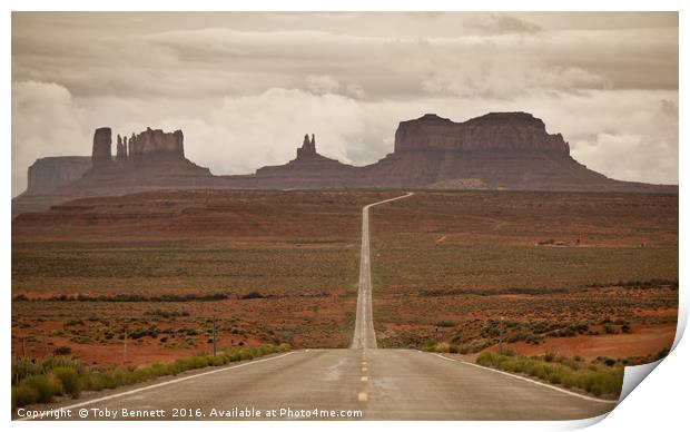 Monument Valley Print by Toby Bennett