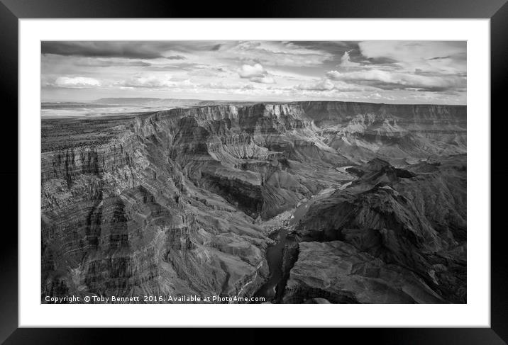Aerial View of The Grand Canyon Framed Mounted Print by Toby Bennett