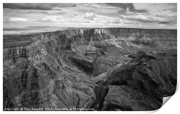 Aerial View of The Grand Canyon Print by Toby Bennett