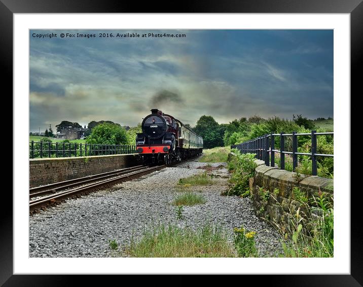 13065 locomotive train Framed Mounted Print by Derrick Fox Lomax