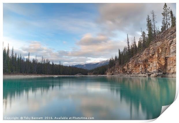 Turquoise Lake Canada Print by Toby Bennett