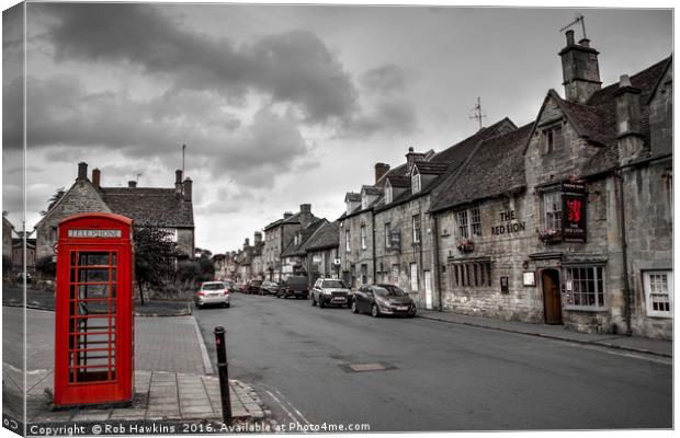 The Red Lion at Chipping Camden  Canvas Print by Rob Hawkins