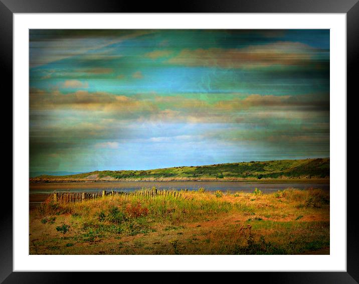 Coastal View - Sandbay, Somerset. Framed Mounted Print by Heather Goodwin