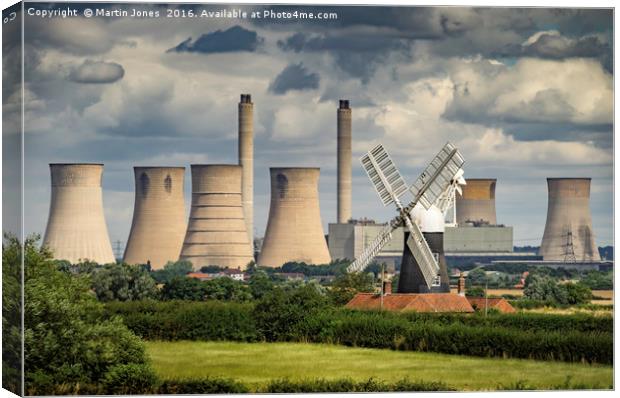 Trent Valley Power - A Century Apart Canvas Print by K7 Photography