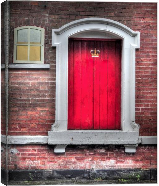 The Red Door Canvas Print by Jon Fixter