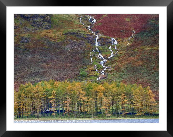 Lake District Autumn Framed Mounted Print by Alan Crawford
