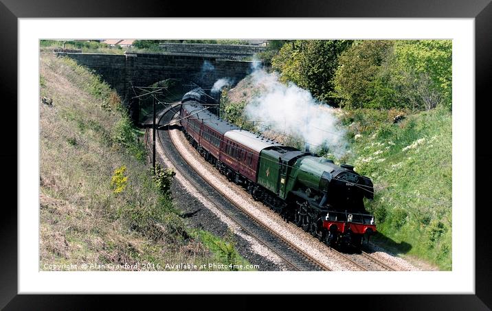 Flying Scotsman Steam Engine 60103 Framed Mounted Print by Alan Crawford