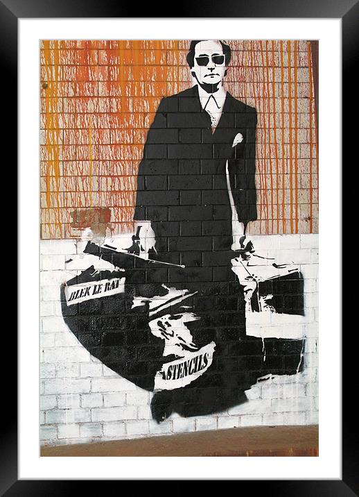 The Enigmatic Mafia Man Framed Mounted Print by Luigi Petro