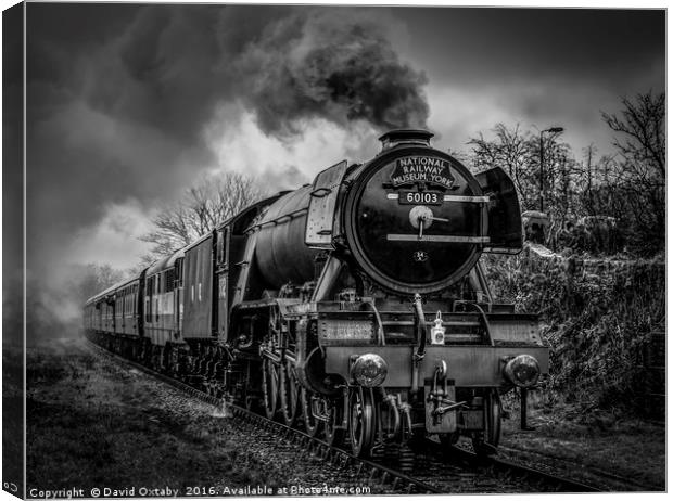 60103 Flying Scotsman heading to Irwell Vale Canvas Print by David Oxtaby  ARPS