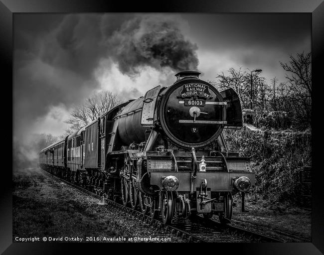 60103 Flying Scotsman heading to Irwell Vale Framed Print by David Oxtaby  ARPS