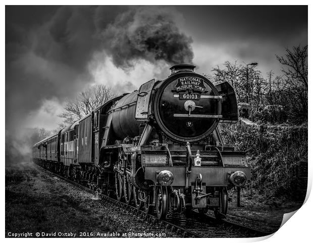 60103 Flying Scotsman heading to Irwell Vale Print by David Oxtaby  ARPS