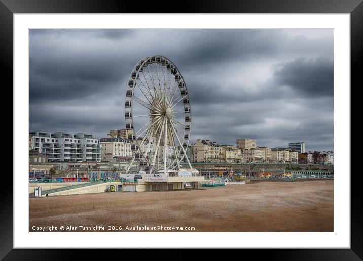 brighton seafront Framed Mounted Print by Alan Tunnicliffe