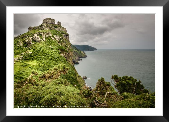 Castle Rock, Valley of the Rocks, Devon Framed Mounted Print by Stephen Mole