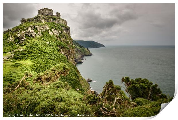 Castle Rock, Valley of the Rocks, Devon Print by Stephen Mole