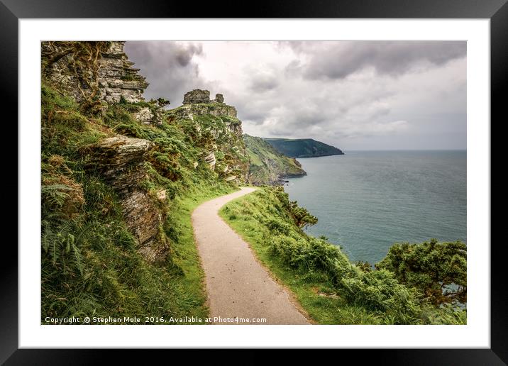 Pathway to the Valley of the Rocks Framed Mounted Print by Stephen Mole