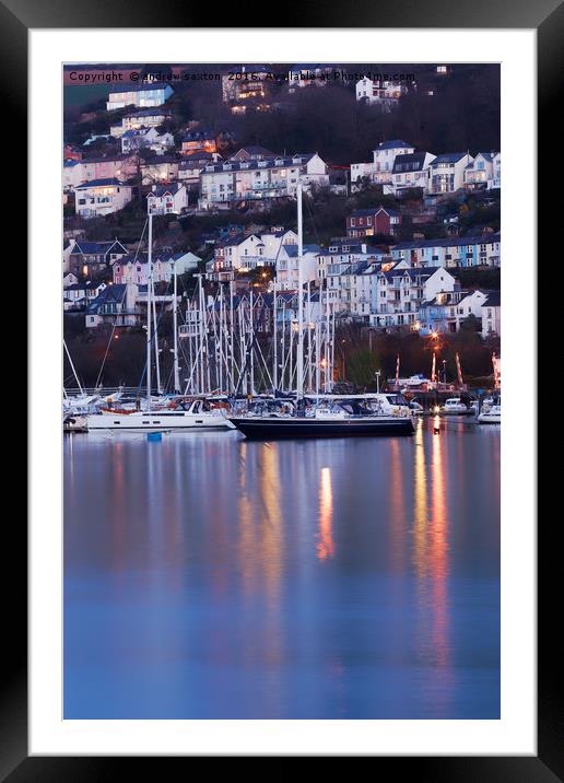 NO SAILING TONIGHT Framed Mounted Print by andrew saxton