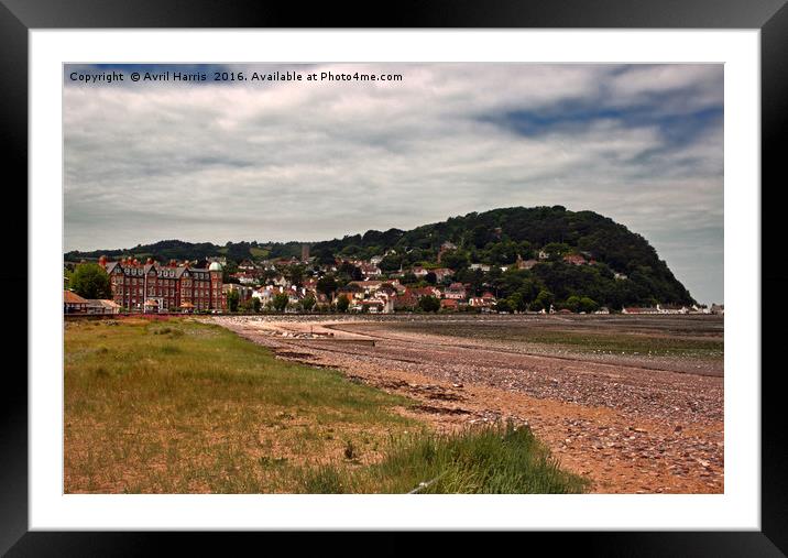 Minehead Somerset Framed Mounted Print by Avril Harris