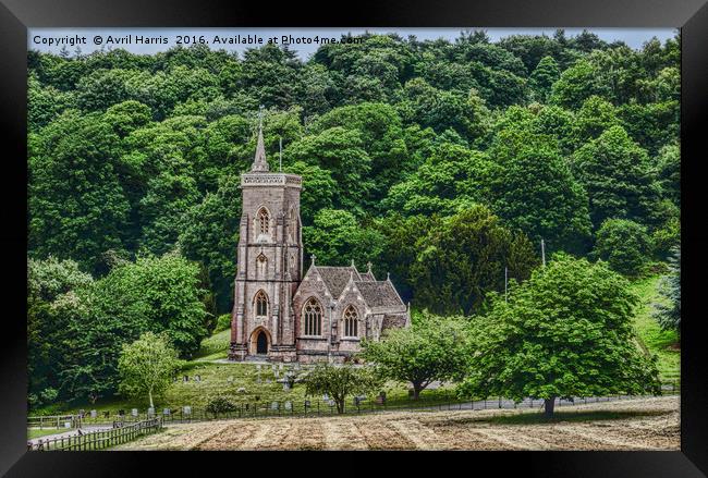 St Etheldreda or St Audries, West Quantoxhead  Framed Print by Avril Harris