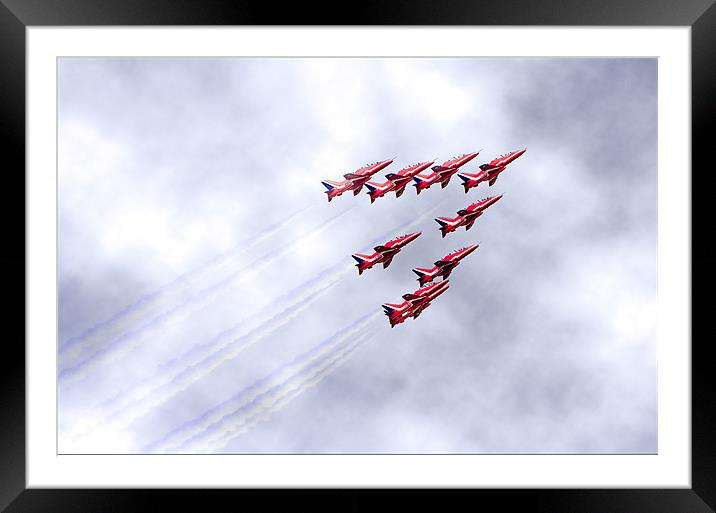 The Red Arrows Framed Mounted Print by Jeni Harney