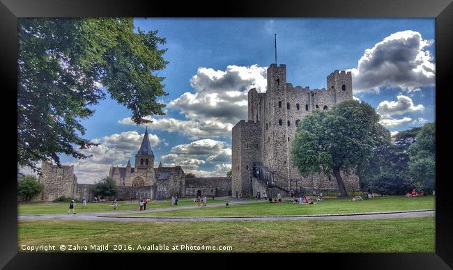 Castle and Cathedral Framed Print by Zahra Majid