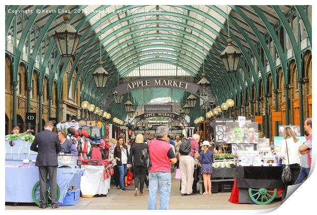 Apple market -London Print by Kevin Elias