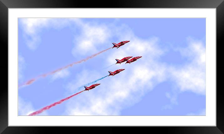 The Red Arrows Framed Mounted Print by Jeni Harney
